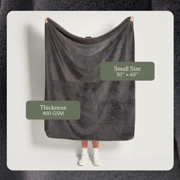 Bedding Unhide Small Blanket Charcoal Poshmark